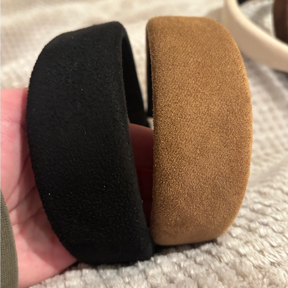 Black and Brown Suede Headbands